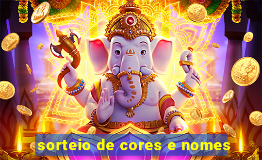 sorteio de cores e nomes